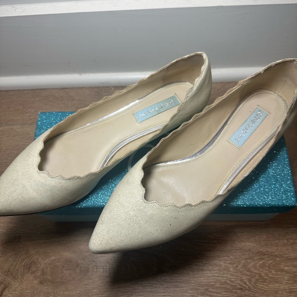 Betsey Johnson Formal Glitter Shoes Size 10 - Picture 2 of 10